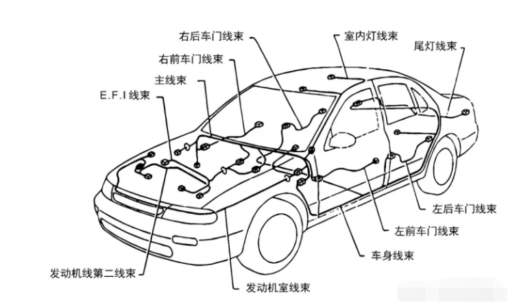整车线束分布